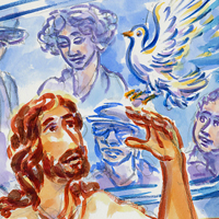 Radical Jesus and dove